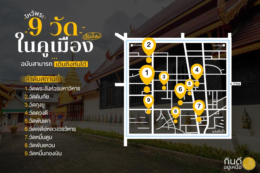 ไหว้พระ 9 วัดในคูเมืองเชียงใหม่